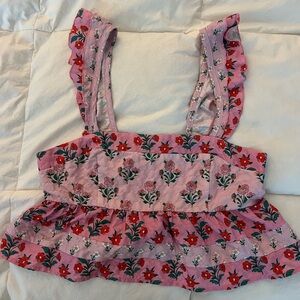 Floral Pink Sleeveless Tank